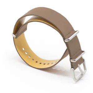 Dark Brown Leather NATO