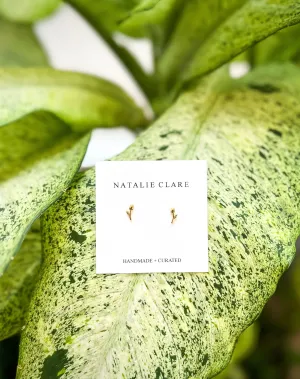 Delicate Rose Stud Earrings