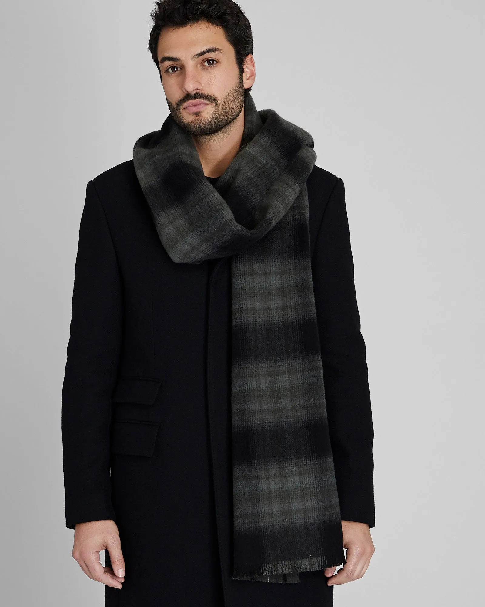 Double-Faced Striped Scarf