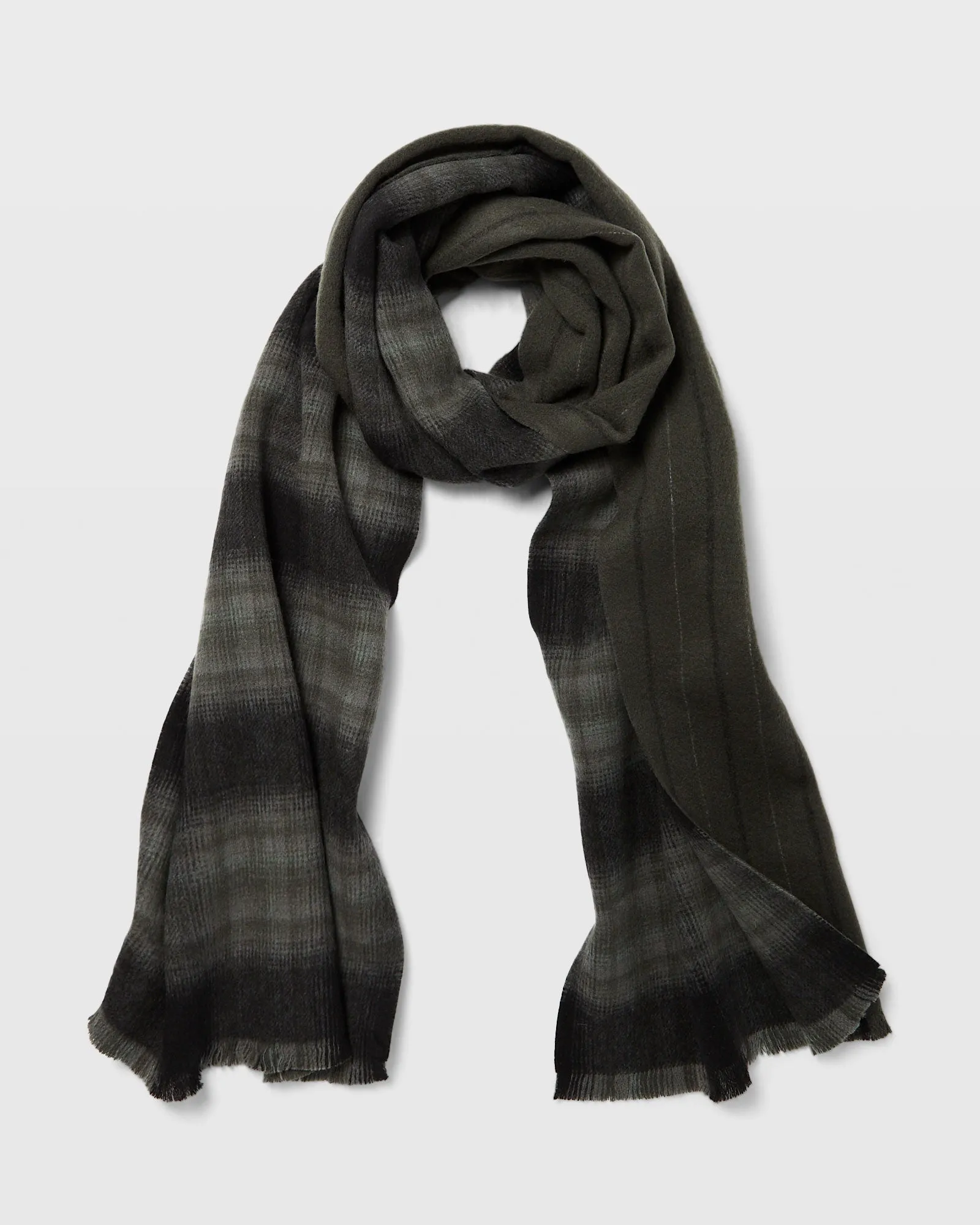 Double-Faced Striped Scarf