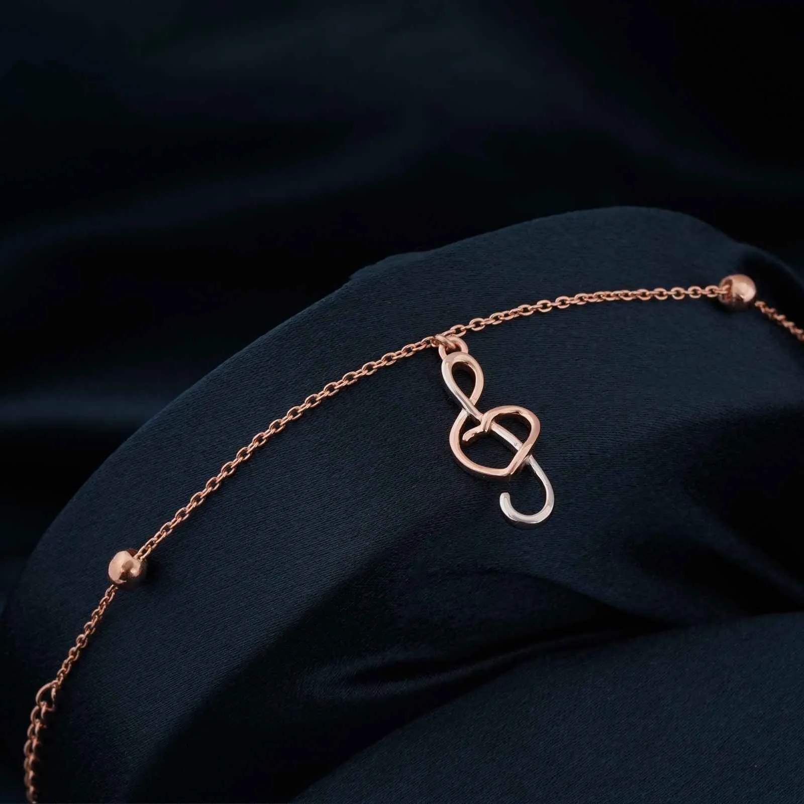Double Tone Trendy Musical Anklet