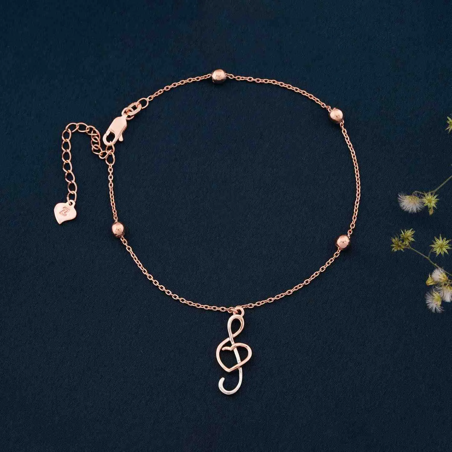 Double Tone Trendy Musical Anklet