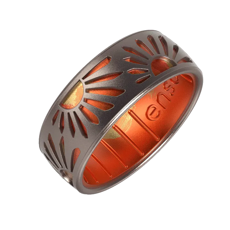 Etched Silicone Ring - Sunshine