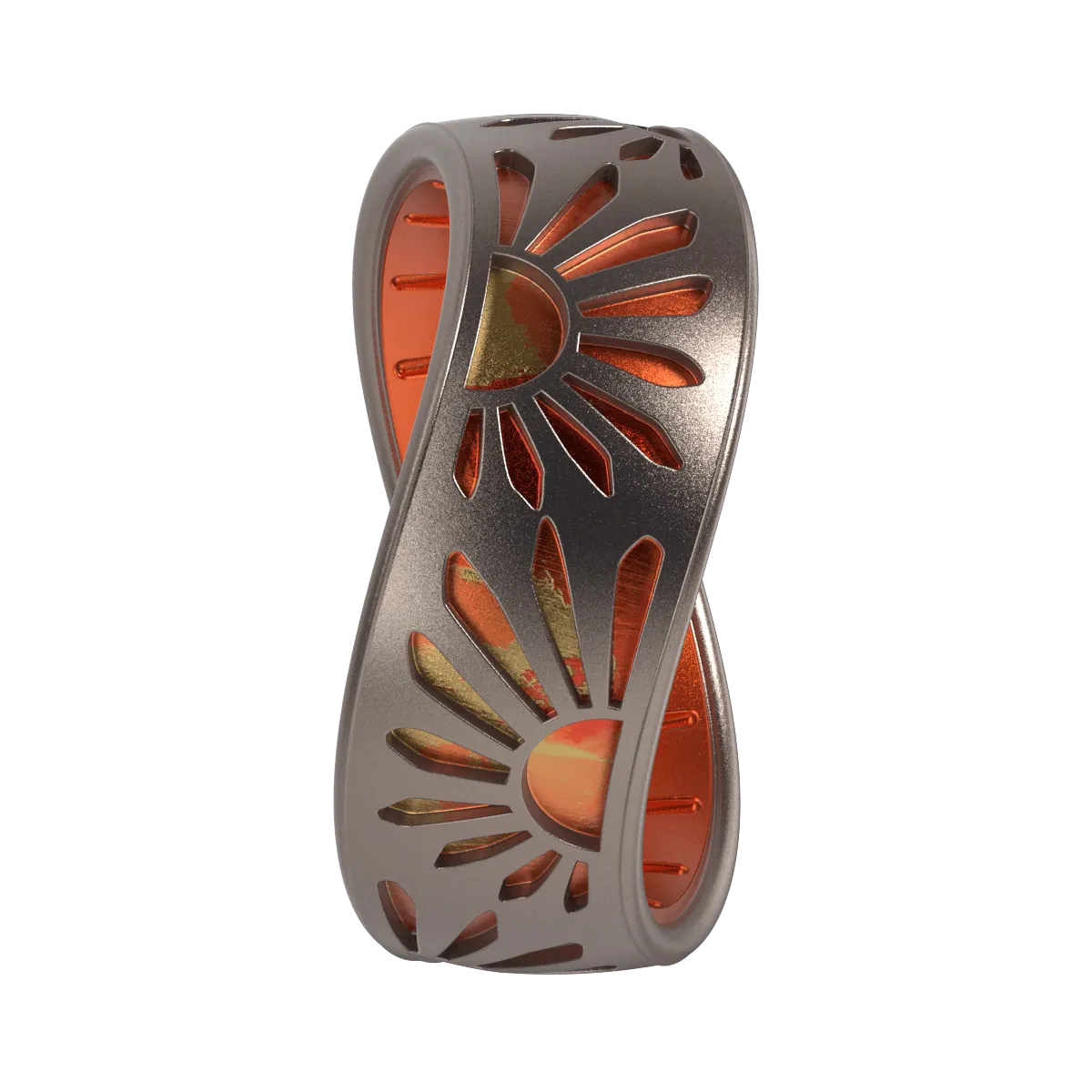 Etched Silicone Ring - Sunshine