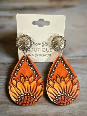 Floral Teardrop Earrings