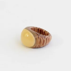 Handcrafted Natural Wood Ring by Sylca