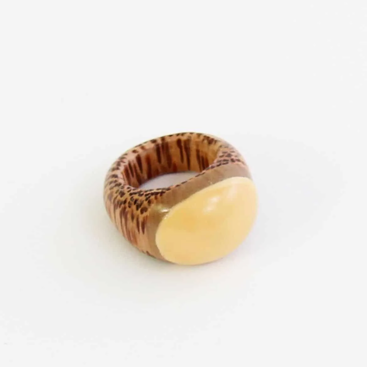 Handcrafted Natural Wood Ring by Sylca