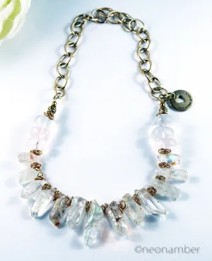 Ice and Rocks Statement Necklace