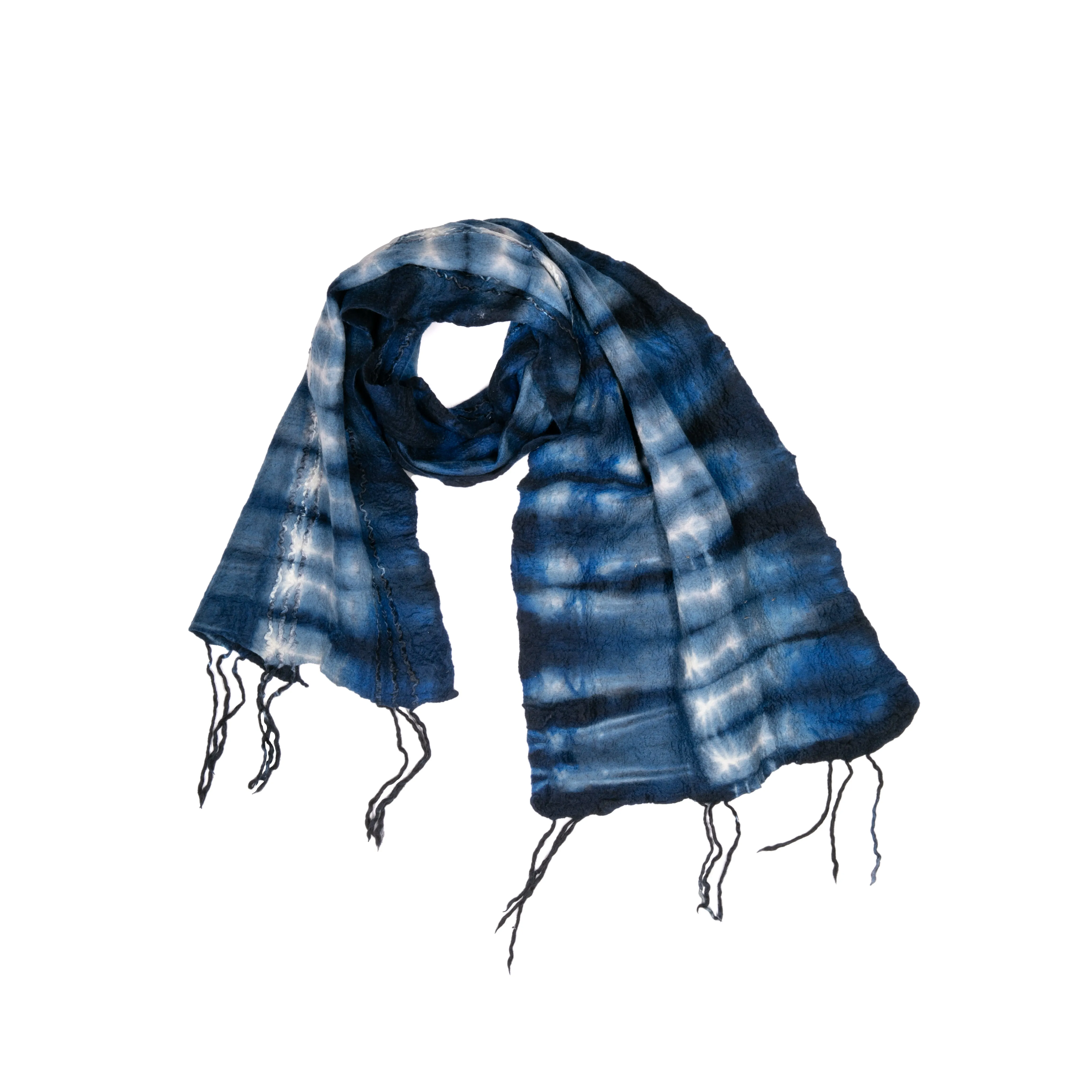 INDIGO WOOL SCARF