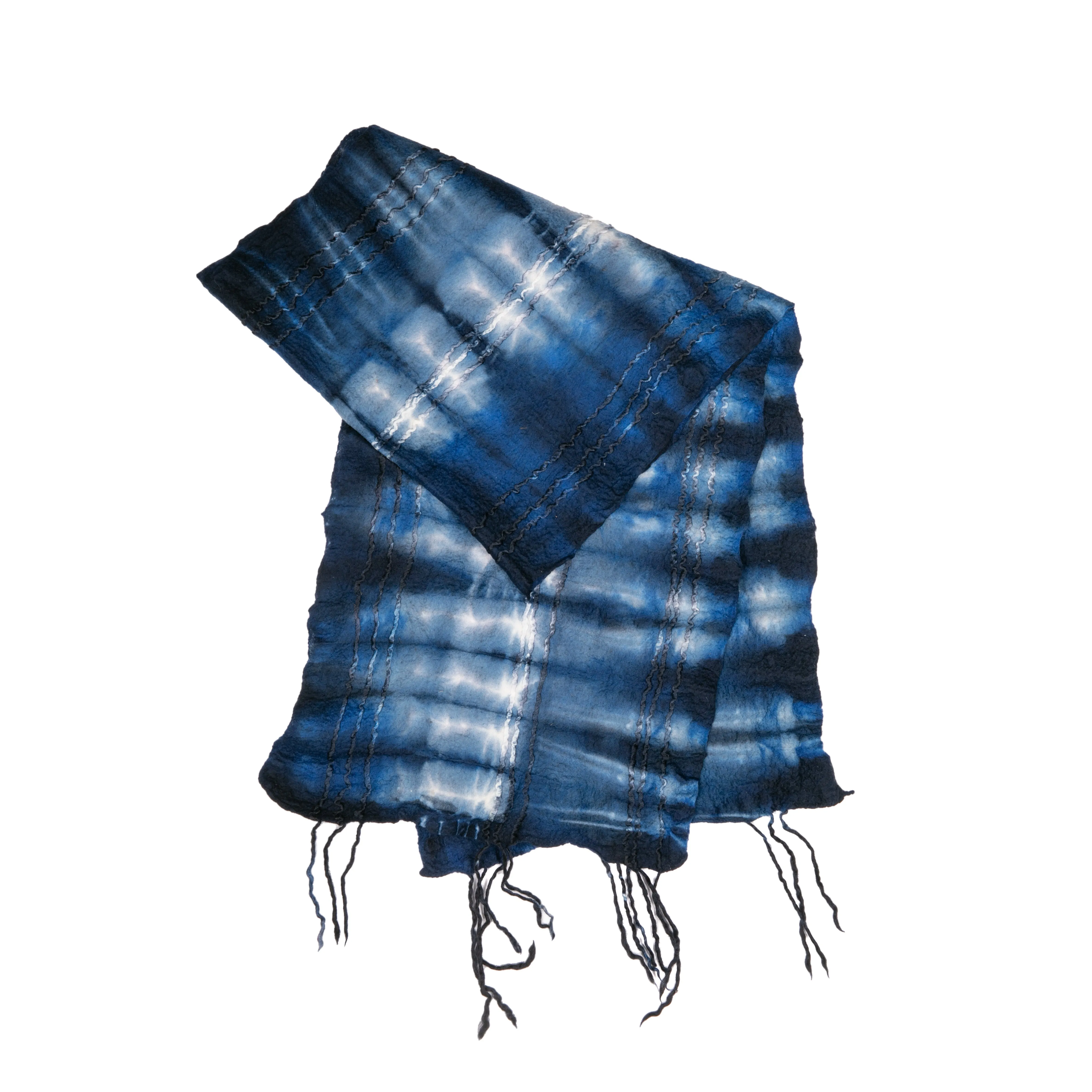 INDIGO WOOL SCARF