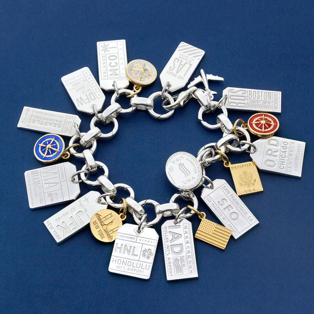 Infinity Link Charm Bracelet, Silver
