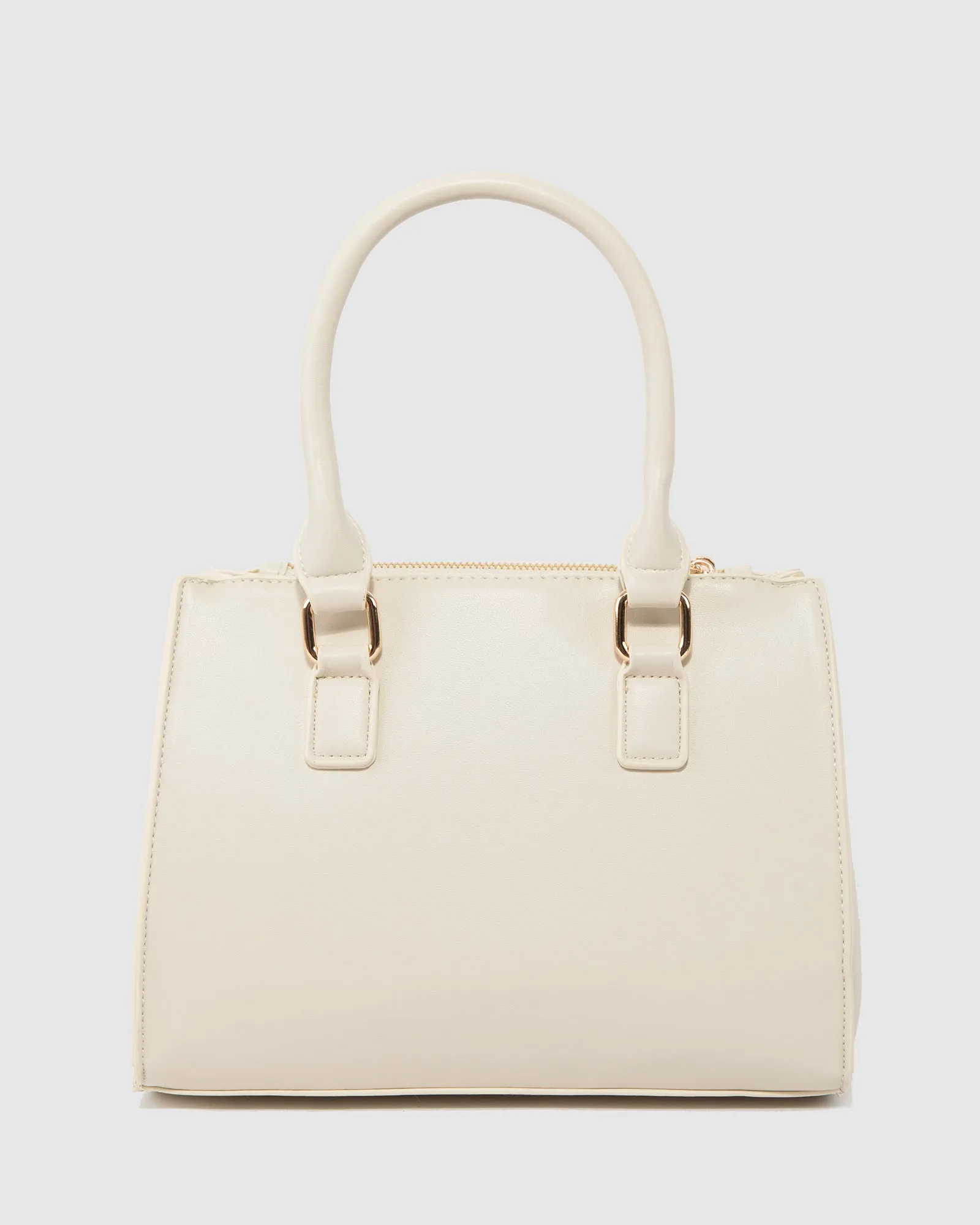 Ivory Stef Quilt Tote Bag