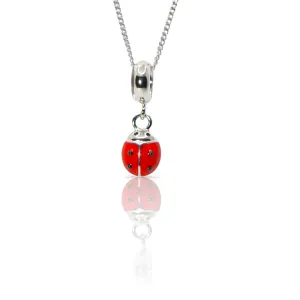 Ladybug Charm Pendant - 925 Silver Jewelry