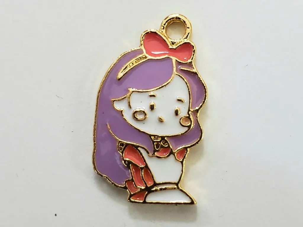 Lavender Doll Alloy Charms