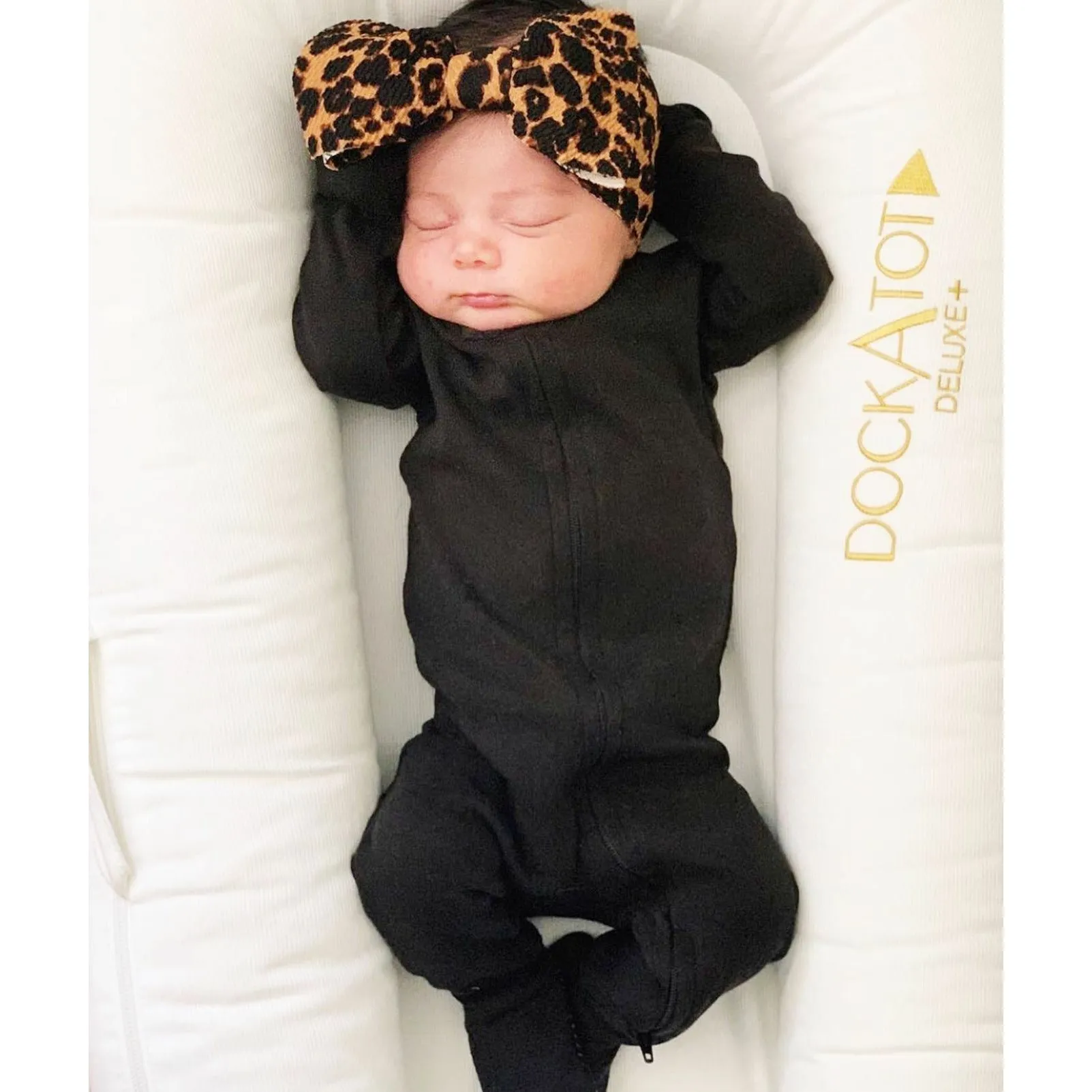 leopard "chandler" newborn headwrap