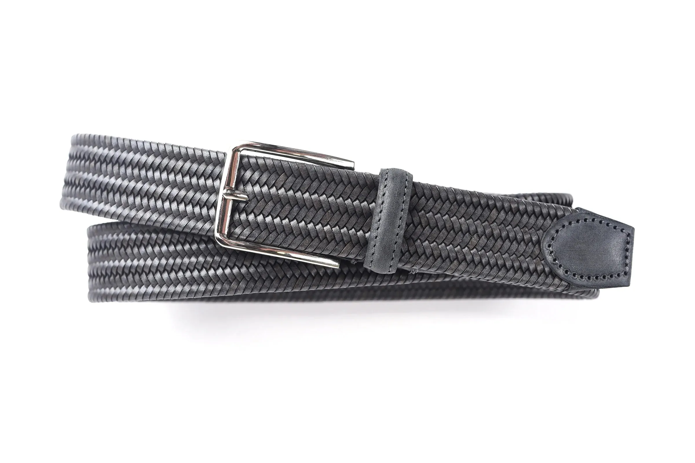 Lexington Braided Belt (Slate)