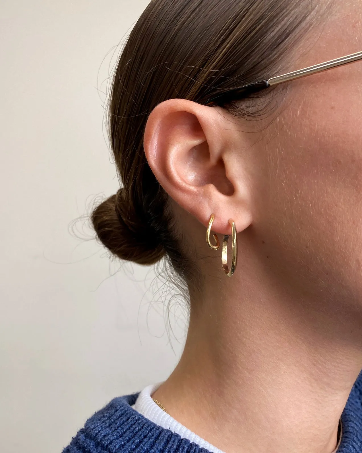 Link Earrings |  Gold