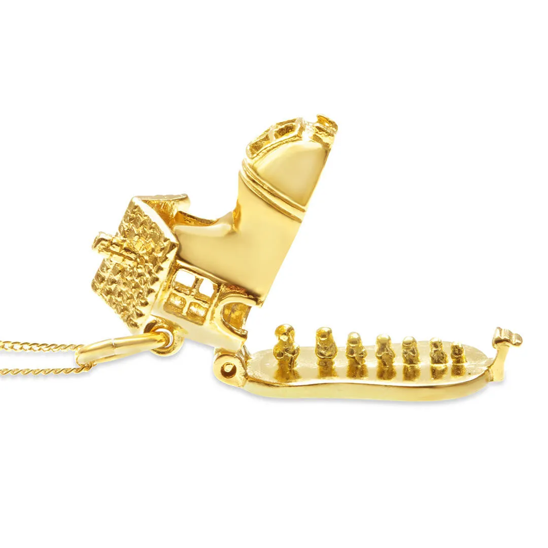 Magical Charm Necklace | Shoe - Family - Gold