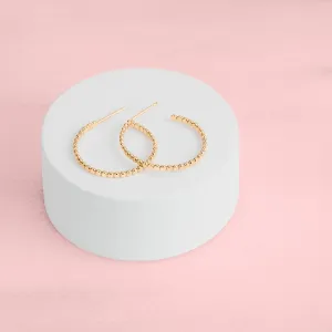Medium Glimmer Hoop Earrings