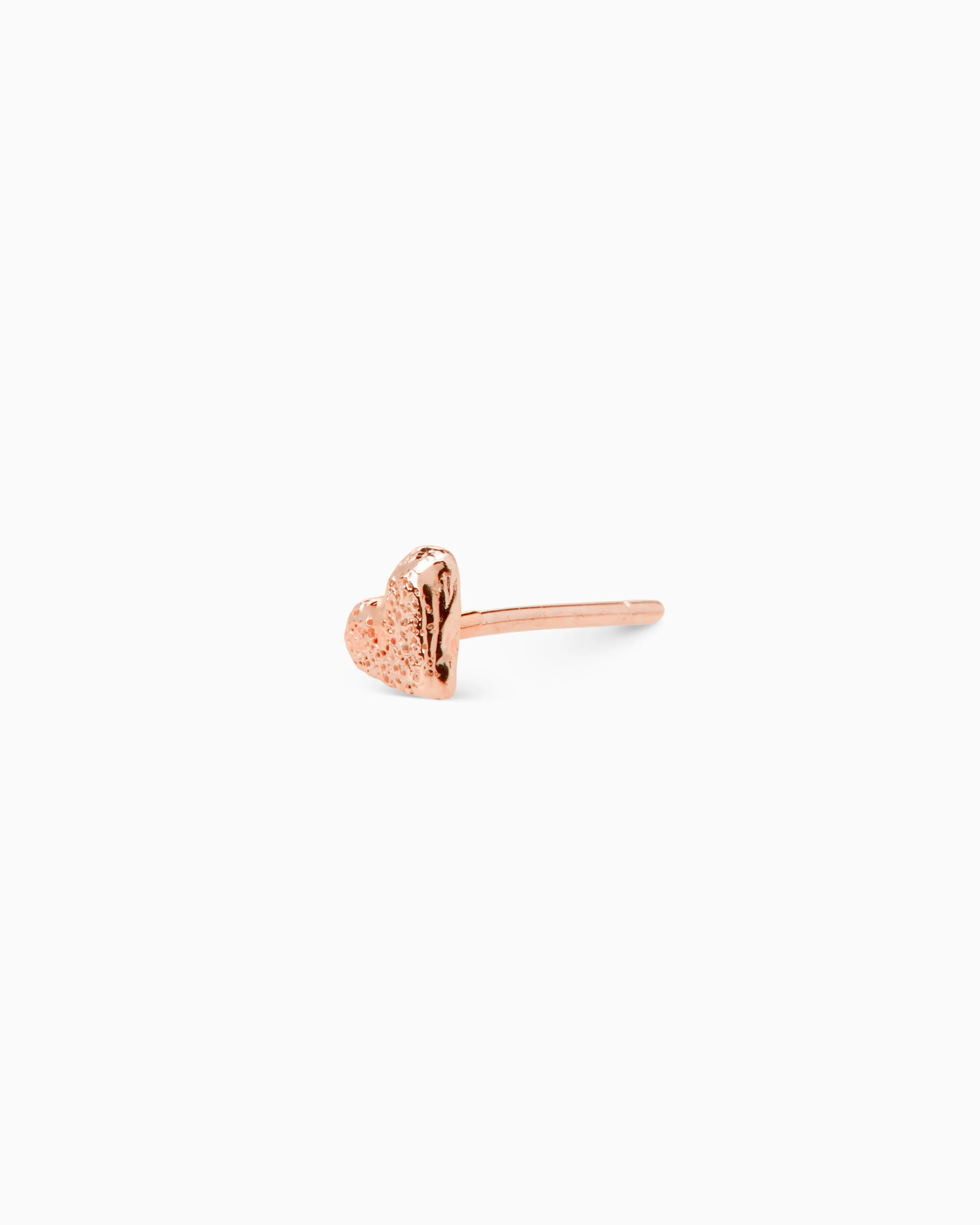 Mini Heart Stud | Rose Gold