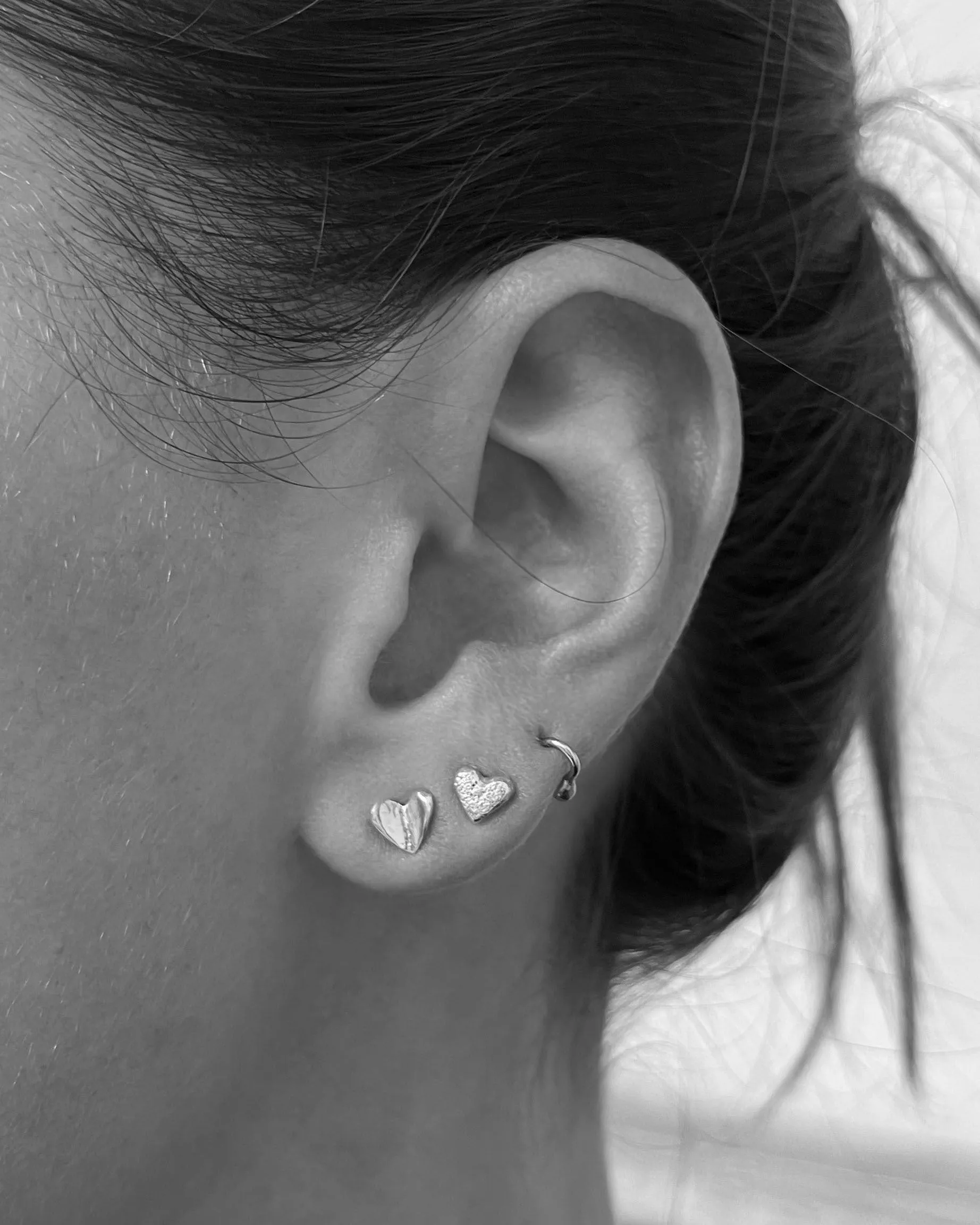 Mini Heart Stud | Rose Gold
