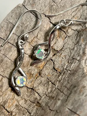 Modern Ethiopian Opal Earrings