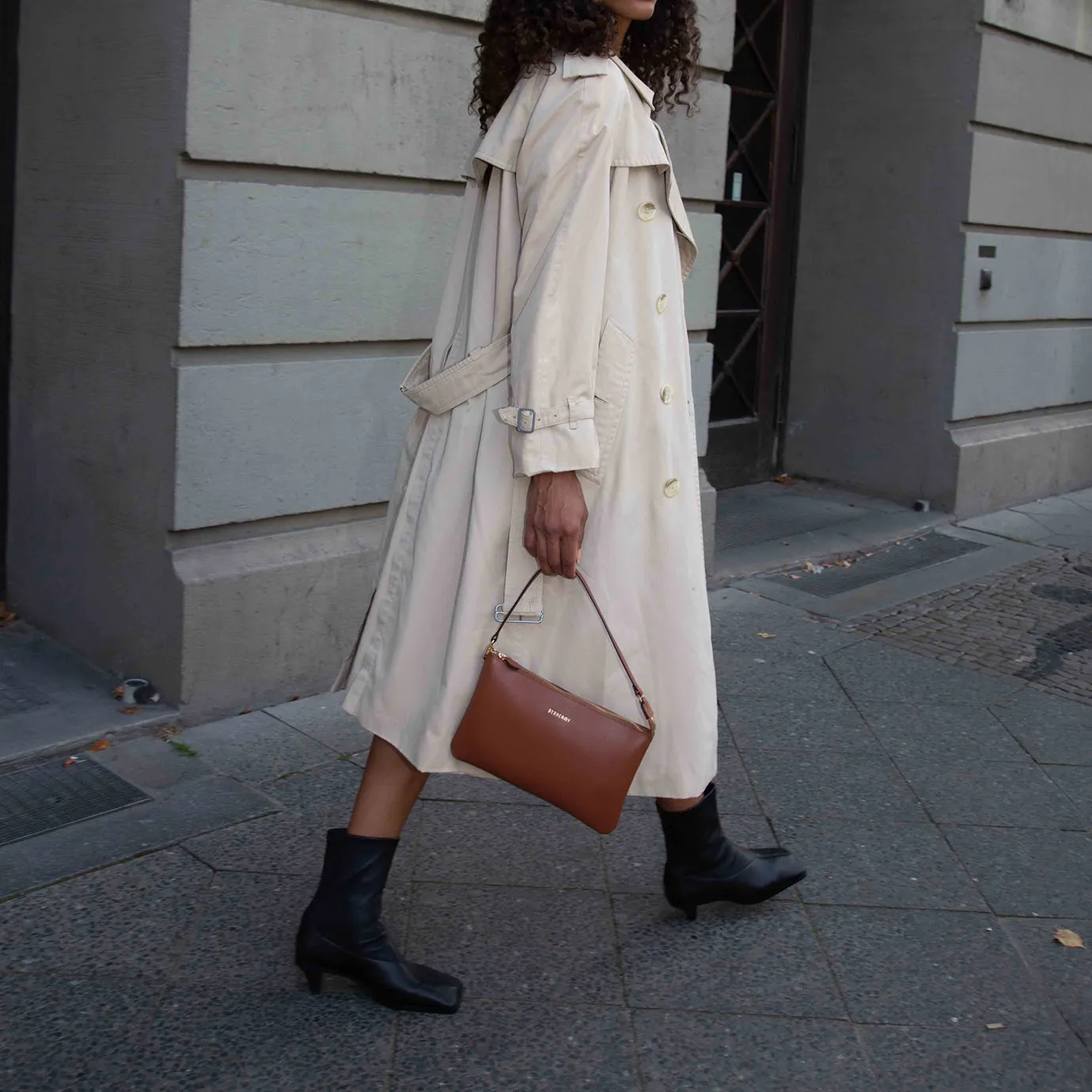 Nudist Tote Rectangulaire - Écorce de Coco