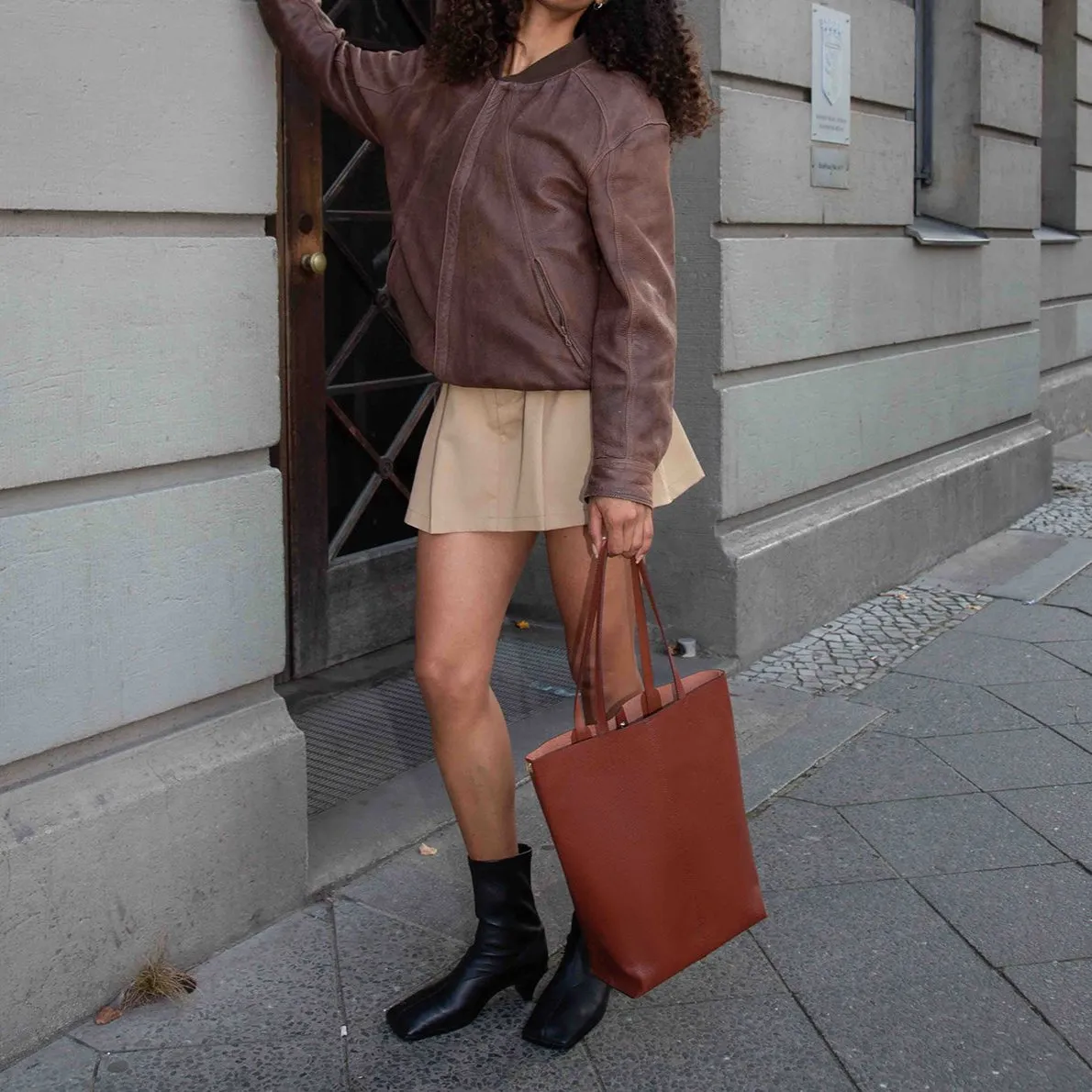 Nudist Tote Rectangulaire - Écorce de Coco
