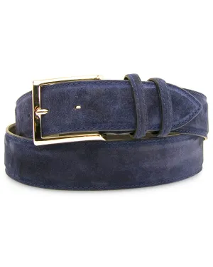 Passeggio Suede Belt in Marine Blue
