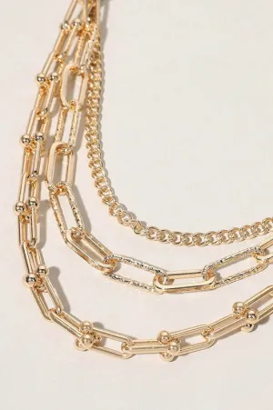 Perfect Day Gold Paperclip Necklace