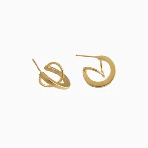 Planetary Trajectory Matte Stud Earrings