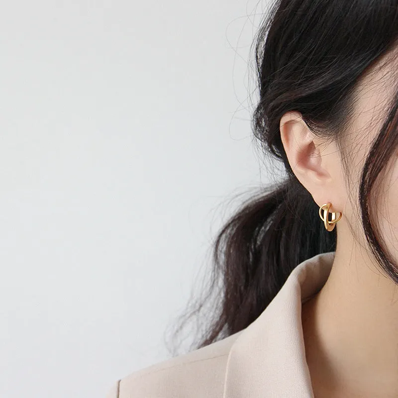 Planetary Trajectory Matte Stud Earrings