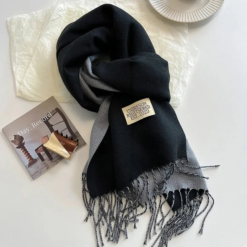 Premium Fringed Wool Scarf