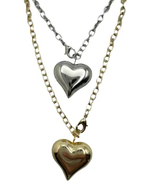 Puff Heart Necklace