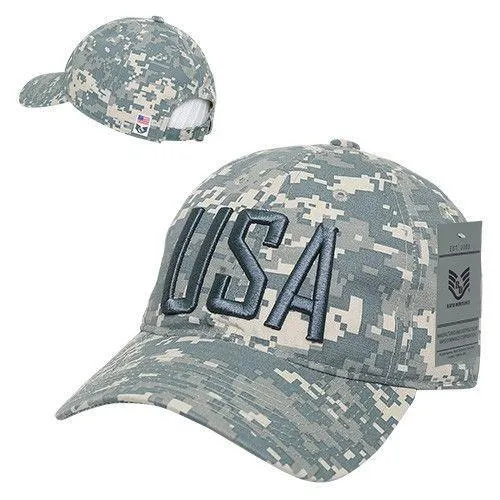 Rapid Dominance Relaxed 6 Panel Ripstop USA American Flag Dad Hats Caps