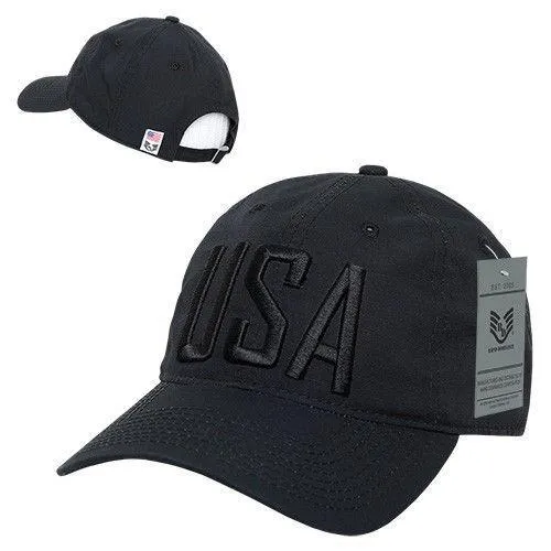 Rapid Dominance Relaxed 6 Panel Ripstop USA American Flag Dad Hats Caps