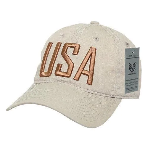 Rapid Dominance Relaxed 6 Panel Ripstop USA American Flag Dad Hats Caps