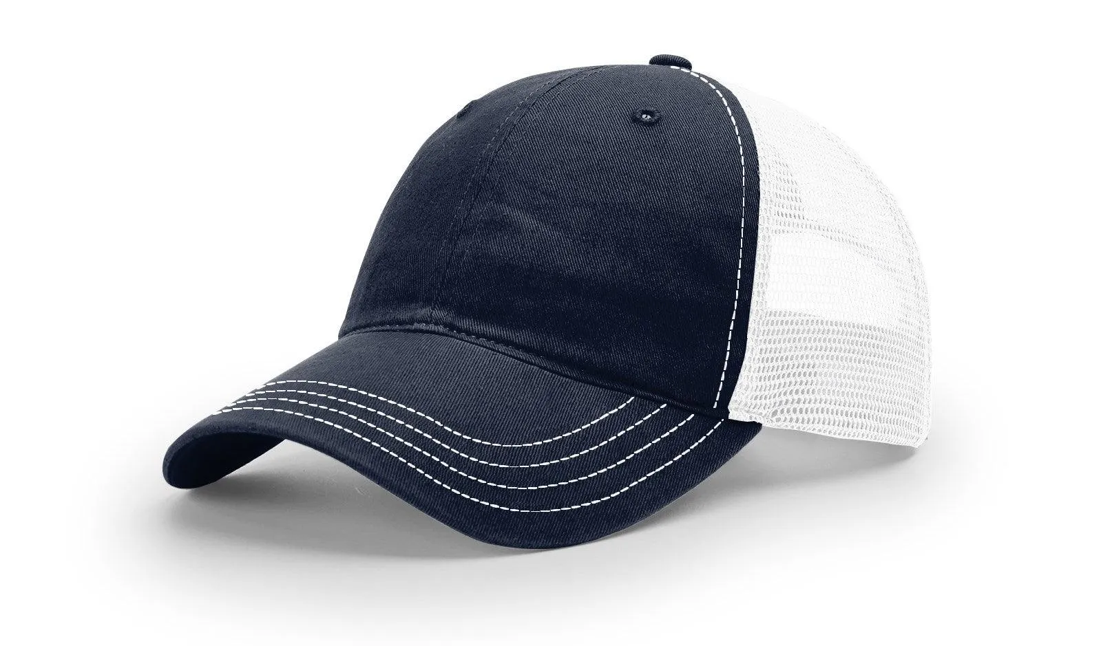 Richardson 111 Garment Washed Snapback Trucker Hat Relaxed Unstructured Cap