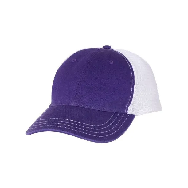 Richardson 111 Garment Washed Snapback Trucker Hat Relaxed Unstructured Cap