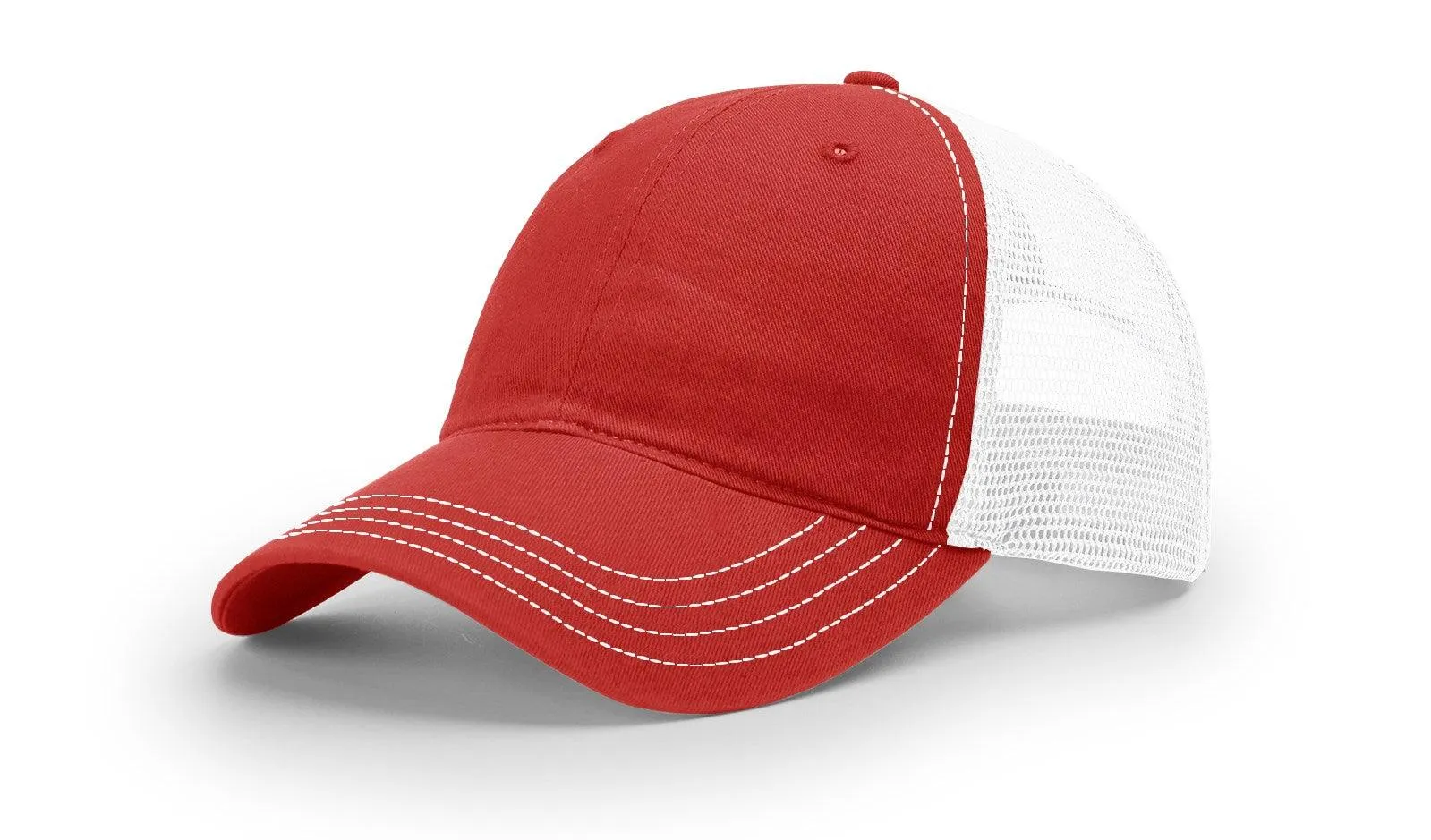Richardson 111 Garment Washed Snapback Trucker Hat Relaxed Unstructured Cap