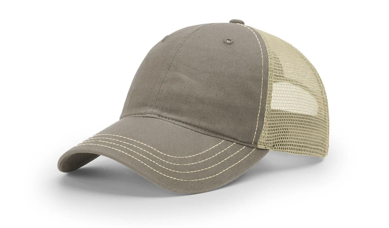 Richardson 111 Garment Washed Snapback Trucker Hat Relaxed Unstructured Cap