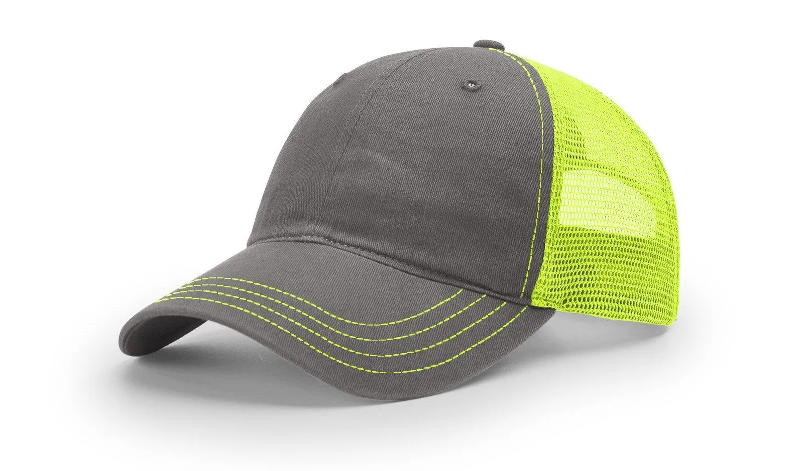 Richardson 111 Garment Washed Snapback Trucker Hat Relaxed Unstructured Cap