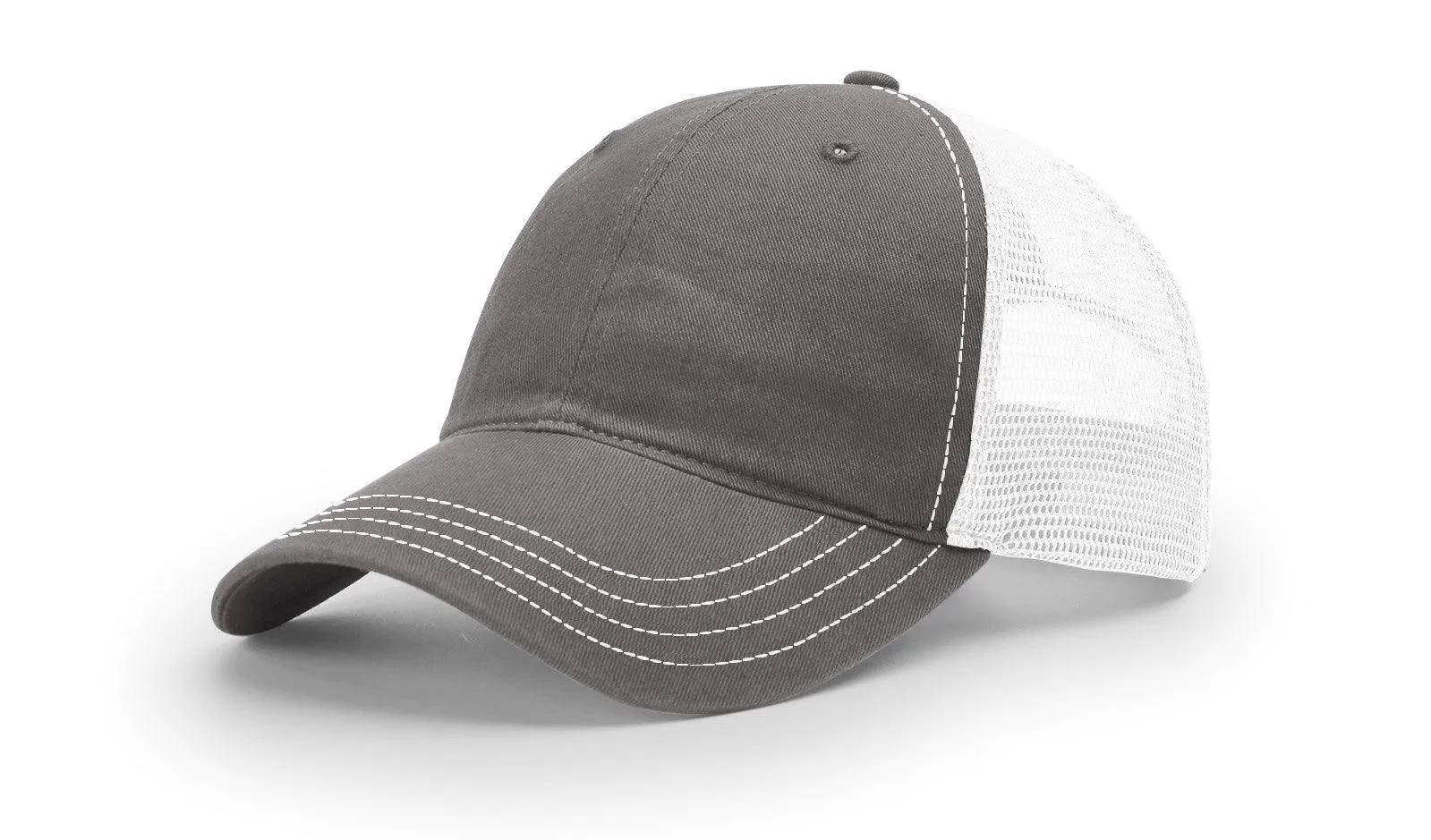 Richardson 111 Garment Washed Snapback Trucker Hat Relaxed Unstructured Cap