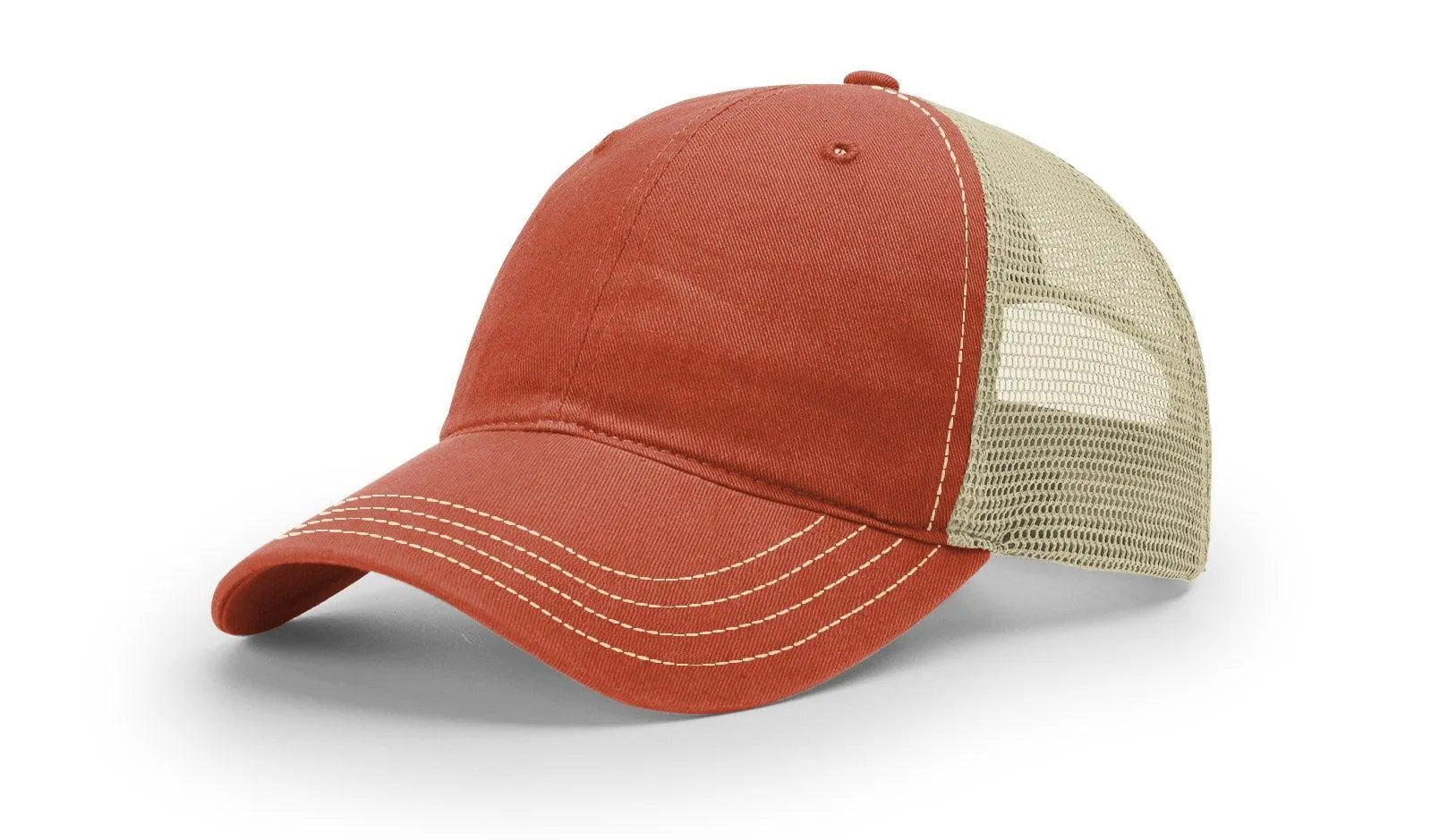 Richardson 111 Garment Washed Snapback Trucker Hat Relaxed Unstructured Cap
