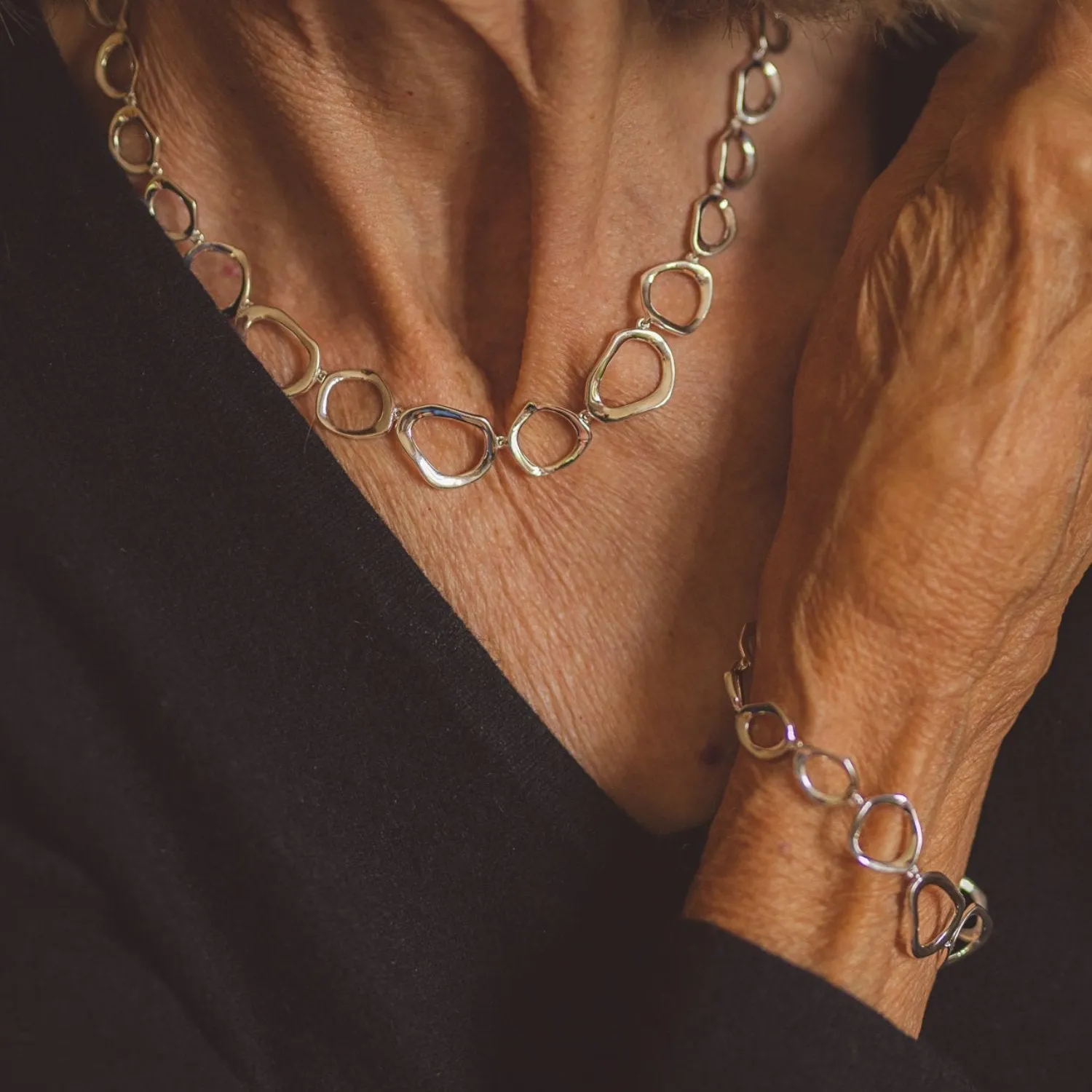 Ringlets Sterling Silver Necklace