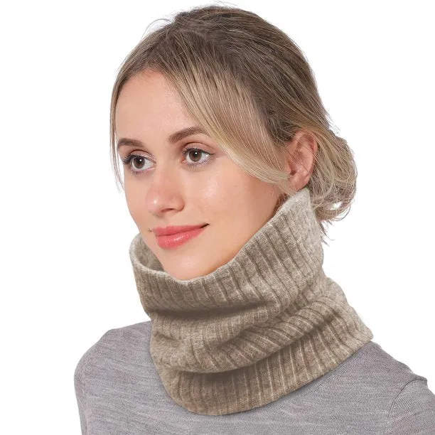 Scarves for Women and Men Double-Layer Neck Gaiter Knitted Winter Neck Warmer for Gaiter Mask Thick Windproof Scarves