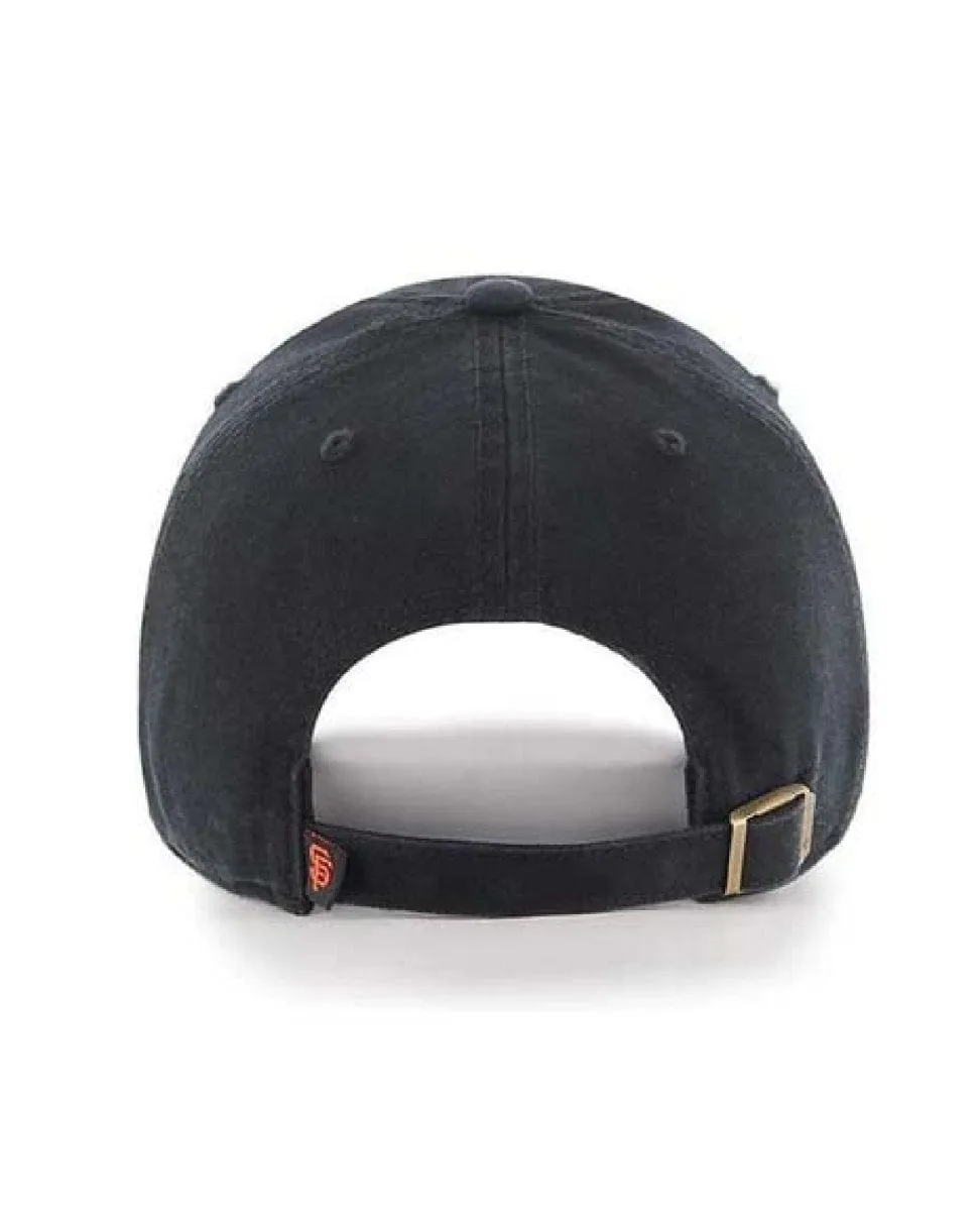 SF Giants Baseball Hat Black Clean Up