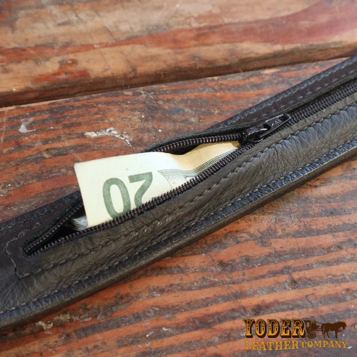 Shark Brown Money Belt
