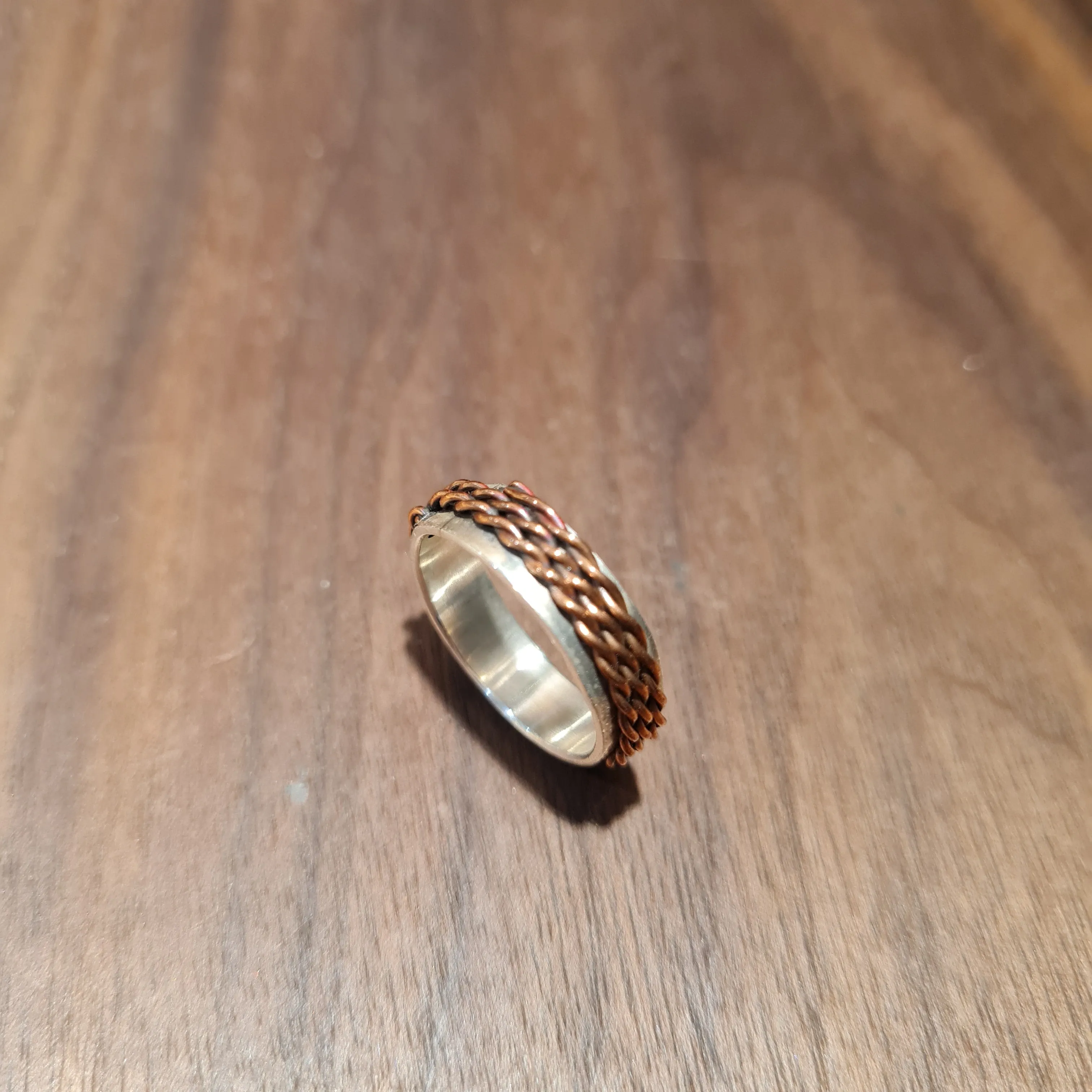 Silver & Copper Ring (Thin)