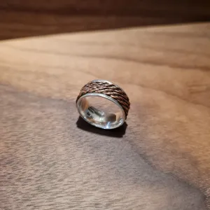 Silver & Copper Ring (Wide)